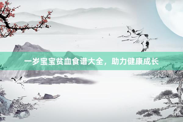 一岁宝宝贫血食谱大全，助力健康成长