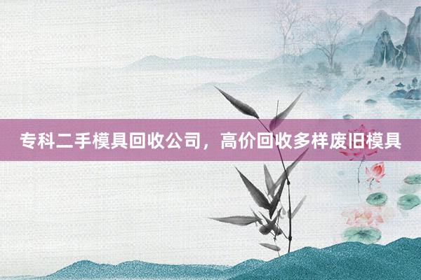 专科二手模具回收公司，高价回收多样废旧模具